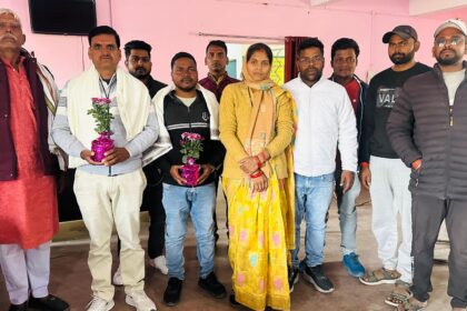 The head honored the newly appointed Acharya teachers