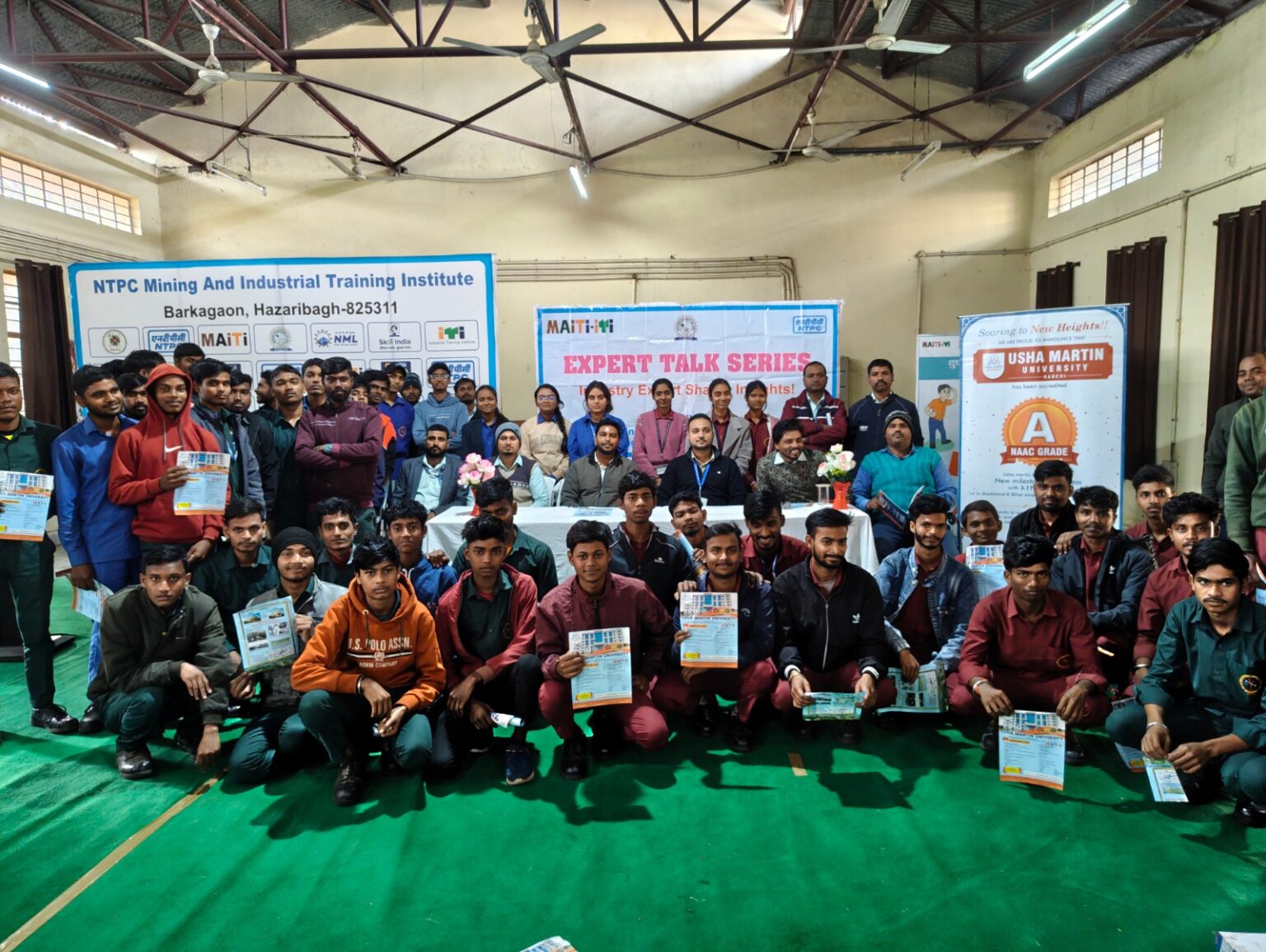 Usha Martin organised career counselling at NTPC Maiti Barkagaon