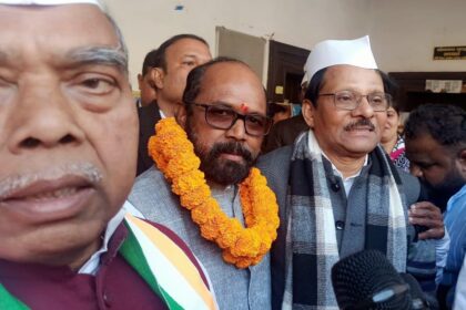 Vijay Shankar Nayak a staunch crusader for tribal rights has joined the Congress party