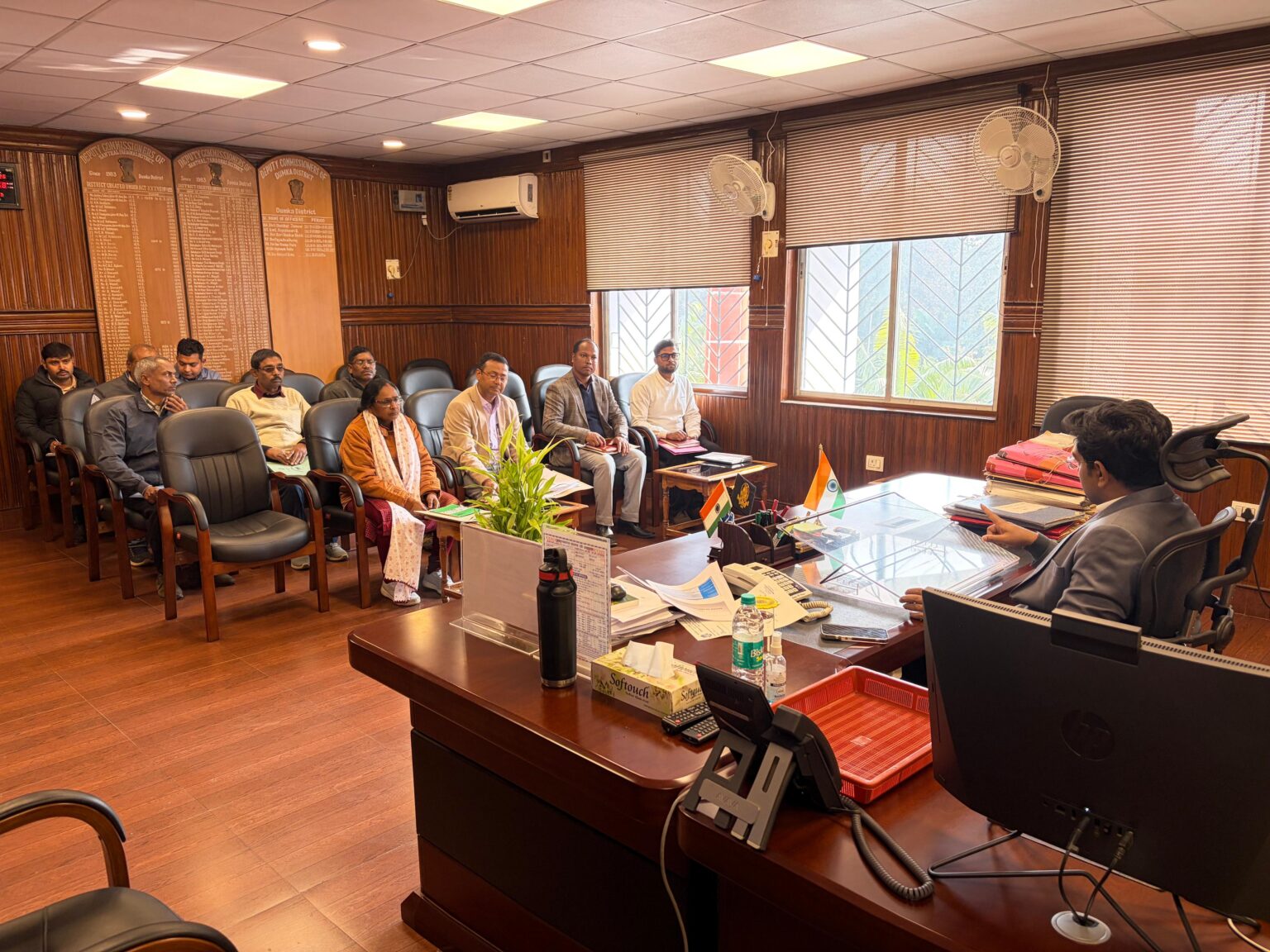 A review meeting related to labour planning and ITI was held under the chairmanship of Deputy Commissioner Abhijeet Sinha