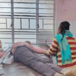 A truck hit a young man riding a bicycle near Block Mode and fled