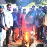 Amit the prospective ward councillor candidate for Ward 17 arranged for bonfires at several busy locations
