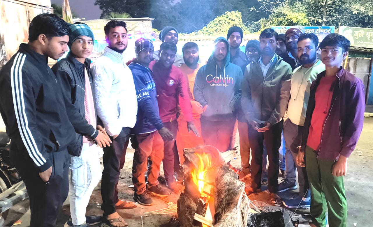 Amit the prospective ward councillor candidate for Ward 17 arranged for bonfires at several busy locations