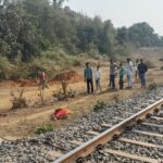 An elderly woman was hit by a freight train while crossing an uncontrolled railway line and died on the spot