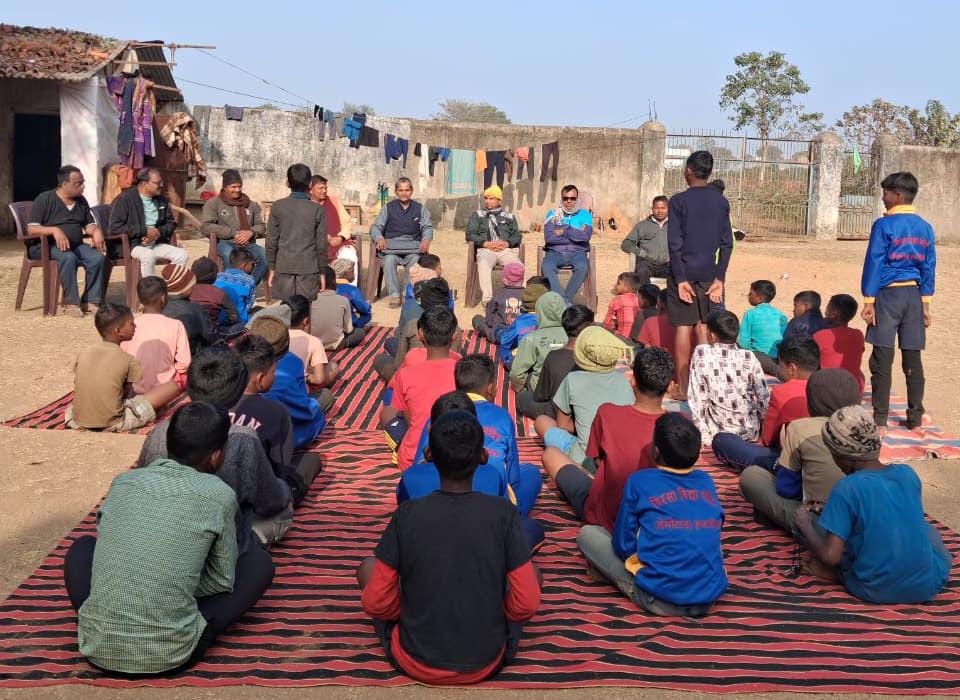 Barhi Shivaji Business Branch organized a service project spent inspiring time with the hostel children