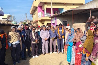 Chief Rajendra Prasad takes a strong stance against religious conversions and male and female villagers unite to protest