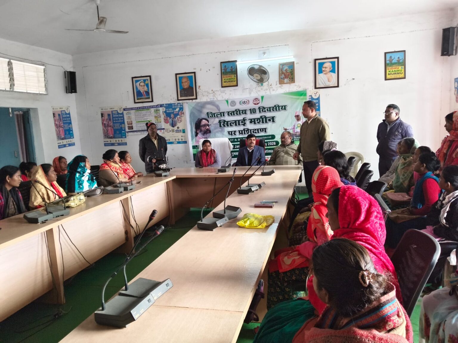 Distribution of 111 sewing machines and 10 day training program among the sisters associated with Sakhi Mandal of JSLPS