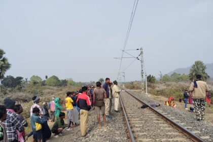 Due to family dispute a young man committed suicide by jumping in front of a train