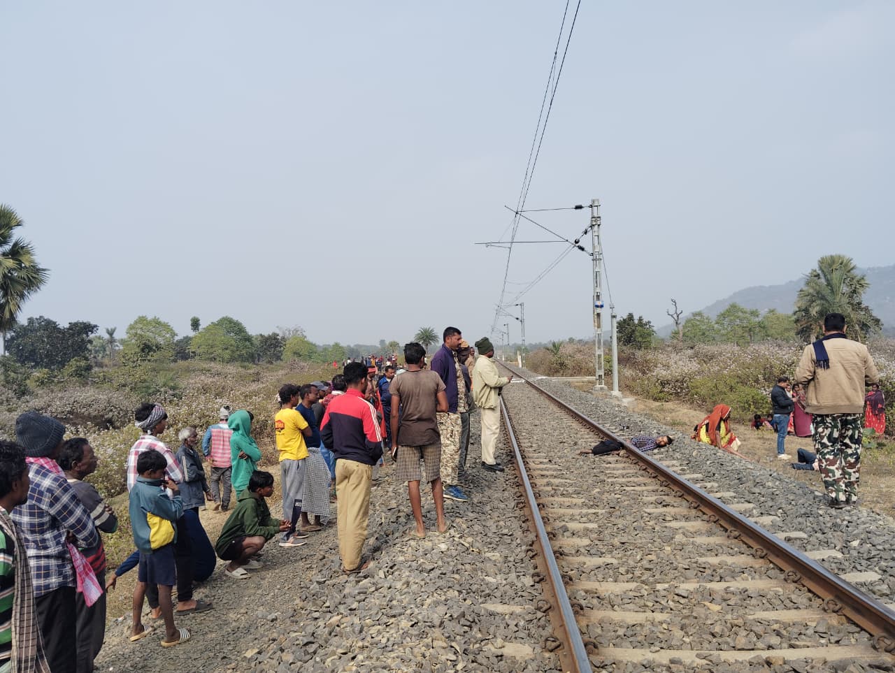 Due to family dispute a young man committed suicide by jumping in front of a train