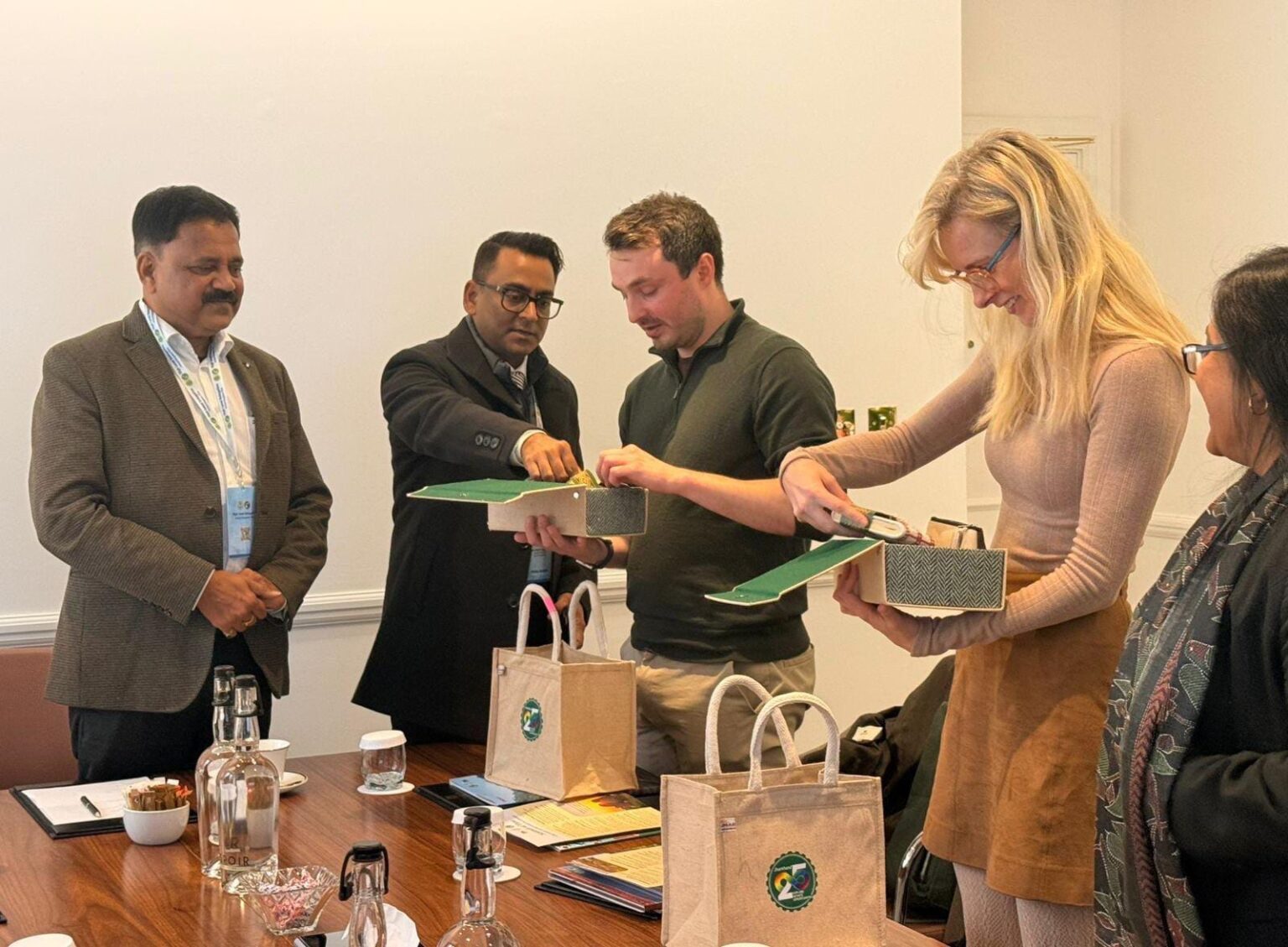 During the UK tour initiatives were taken to give global recognition to Jharkhands ancient megalithic heritage important meetings were held with international experts