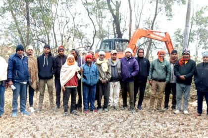 In Buchai village villagers donated land and built a new road to the cremation ground