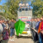 MLA Pradeep Prasad flagged off a public awareness chariot to prevent elephant human conflict 1