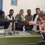 Manatu Courtesy meeting of MP representatives with newly appointed station in charge Vicky Kumar