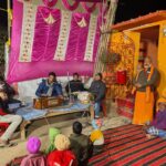 On Paush Purnima a wave of devotion surged at Sankat Mochan Dham Pathrol khichdi prasad was distributed along with bhajan evening and Hanuman Maha Aarti