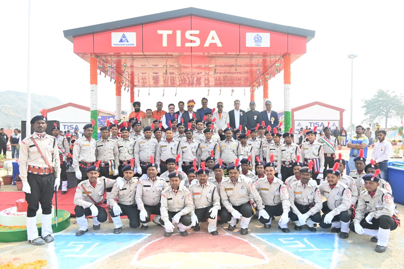 On the 77th Republic Day the Tricolour was hoisted with pride and honour at Triveni Sainik