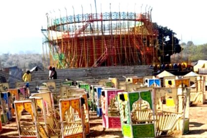 Preparations are in full swing for the 16 day fair to be held on Makar Sankranti at the tourist spot Suryakund