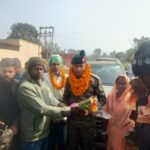 Rajkumar Mahato son of Rameshwar Mahato a resident of Palandu has been selected as a clerk in the Territorial Army bringing joy to the village