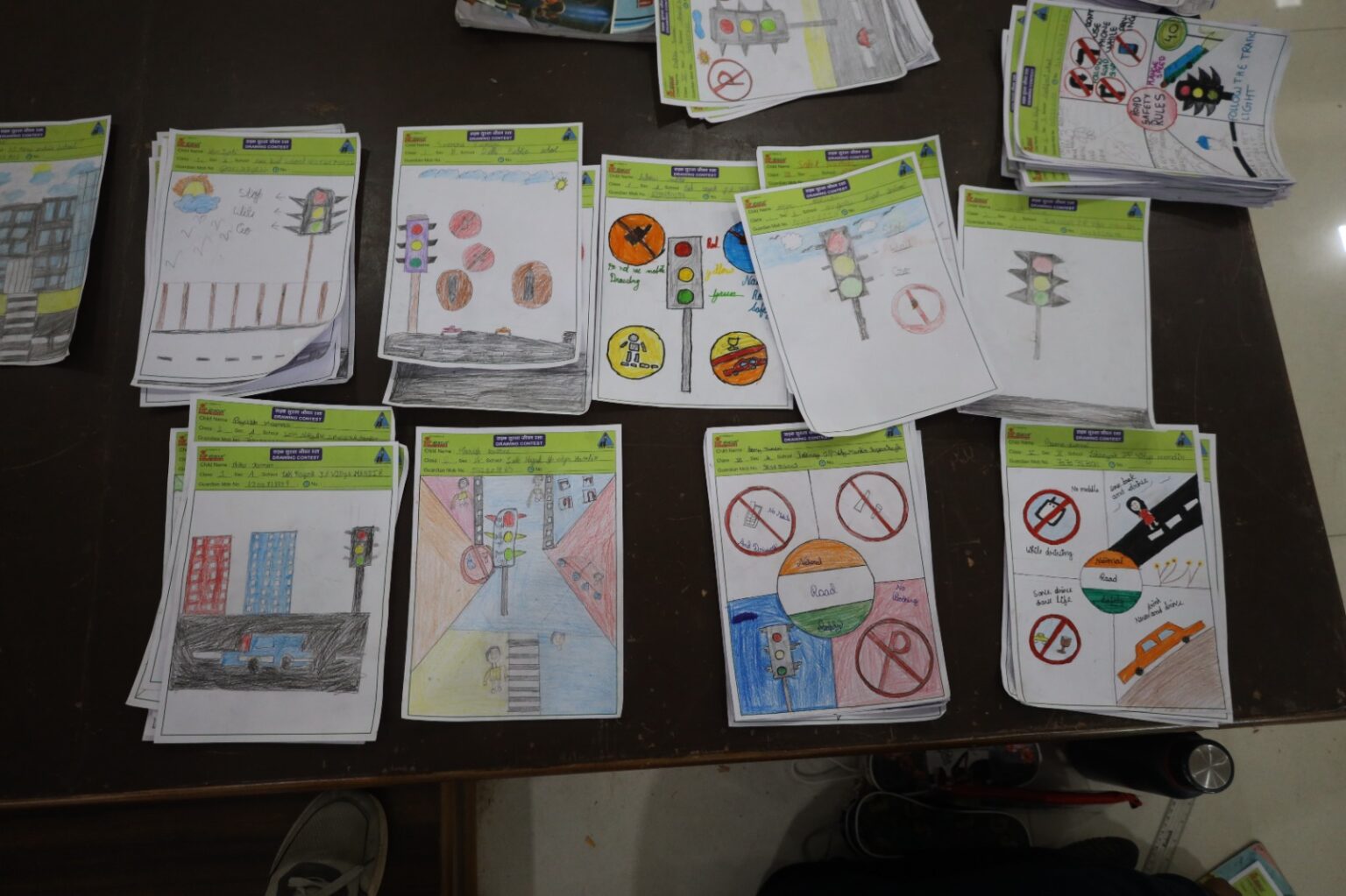 Road Safety Children showcase their creativity in the painting competition
