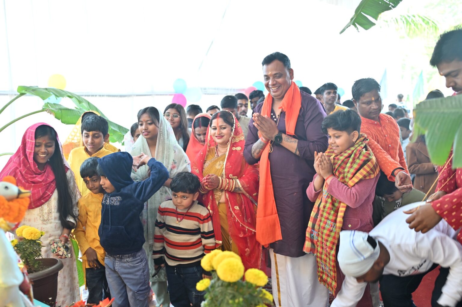 Saraswati Puja was celebrated with devotion and reverence at Shridas International School Devchanda Mod
