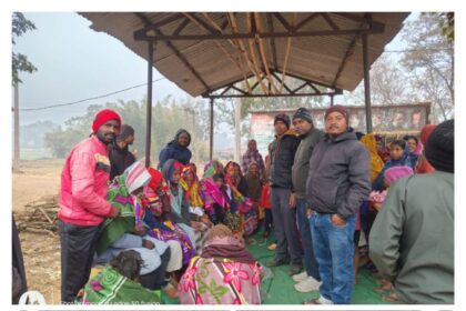 Serving humanity Clothing Bank Beddo distributed clothes and blankets to the needy in Masu village