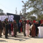 The 200th giant national flag was hoisted at the historic Kangla Fort in Manipur