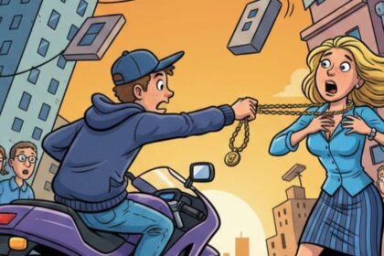 Unknown bike riders snatched a gold chain from a woman on Barkatha Main Road and fled