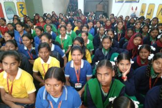 Awareness program organized under the aegis of Dalsa based on child marriage in Kasturba Gandhi Girls High School Narayanpur
