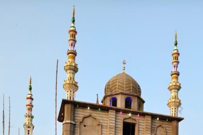 Shab e Barat was celebrated with great joy in Narayanpur prayers were offered throughout the night in mosques